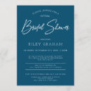 Search for navy bridal shower invitations Blue