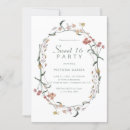 Search for minimalist sweet 16 invitations Pastel
