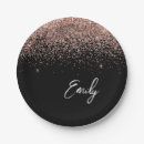 Search for rose gold paper plates Bridal shower