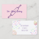 Search for rolling pin business cards Cupcake