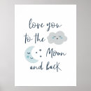 Search for moon and stars nursery art Cute