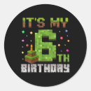 Search for 6th birthday boy stickers Retro