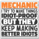 Search for auto mechanic stickers Workshop