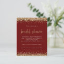 Search for burgundy bridal shower invitations Sparkle