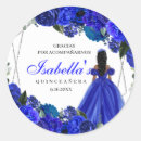 Search for royal blue floral stickers 15th birthday
