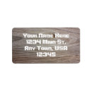 Search for wood planks return address labels Brown