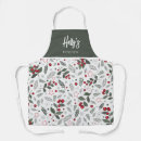 Search for holly berries aprons Red and green