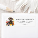 Search for labrador puppy return address labels Cute