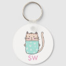 Search for cute kitty key rings Floral