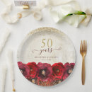 Search for 50th anniversary plates Floral