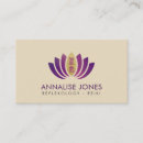 Search for purple lotus business cards Spiritual