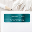 Search for teal blue return address labels Script