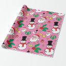 Search for pink santa claus wrapping paper Kids