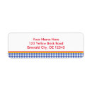 Search for childrens birthday return address labels Yellow