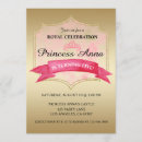 Search for royal princess party invitations Glitter