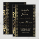 Search for elegant scroll invitations Bride and groom