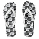 Search for black and white checkered thongs Modern