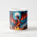 Search for fantasy dragon mugs Fire breathing