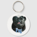 Search for black pug key rings Dog lover