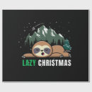 Search for christmas sloth wrapping paper Funny