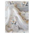 Search for light blue and white tablecloths Flowers