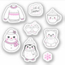 Search for funny snowman cartoon stickers Winter