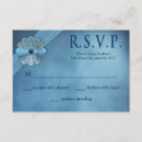 Search for vows rsvp cards Blue