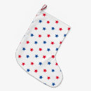 Search for red white and blue christmas stockings Patriotic