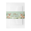 Search for baby shower invitation belly bands Woodland animals