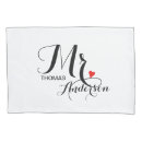 Search for bridal pillowcases Mr and mrs