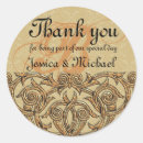 Search for vintage glamour wedding stickers Damask