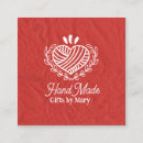 Search for yarn business cards Kraft paper