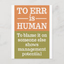 Search for managers postcards Typography