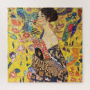 Search for art nouveau puzzles Lady with fan