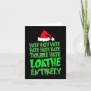 Search for hateful christmas cards Santa