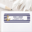 Search for blue stripe return address labels Chic