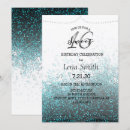 Search for aqua blue and silver invitations Teal