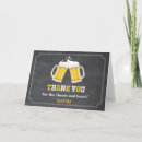 Search for beer thank you cards Cheers and beers