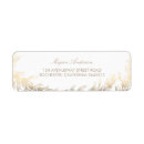 Search for gold wreath return address labels Leaves