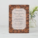 Search for leather wedding invitations Brown