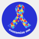 Search for autism awareness round stickers Aspergers