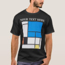 Search for red blue grey tshirts Piet mondrian