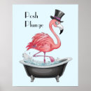 Search for cartoon flamingo posters Bird