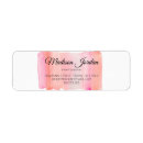 Search for brush stroke return address labels Watercolor