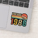 Search for made in 1986 stickers 80s