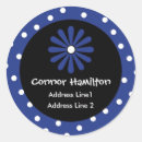 Search for blue polka dot stickers Black