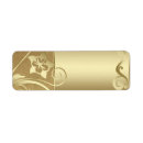 Search for metallic gold return address labels Foil