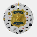 Search for police car christmas tree decorations Policeman