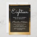 Search for gold brush strokes invitations Black