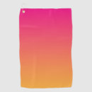 Search for orange golf towels Ombre